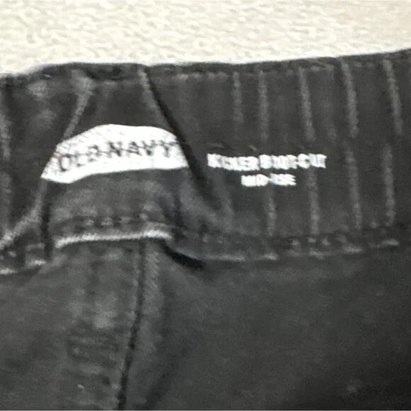 Old Navy Black Kick Boot-Cut Jeans 22 Short Stretch Womens Denim Pants - Picture 3 of 6